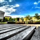 hdr beethovenhalle bonn, blick auf hilton