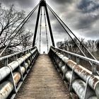 HDR - Brücke über den Fluss durch Brugg