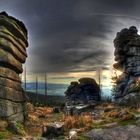 HDR-Dreisessel mit Blick auf die Alpen