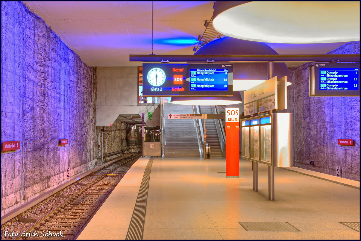 HDR in einem U-Bahnhof
