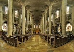 (HDR) Innenaufnahme  Basilika St. Jakob Straubing
