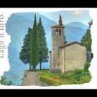 HDR: Kirche am Idro-See oberhalb des Gardasee