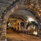 HDR ! Krämerbrücke bei Nacht 1.00 Uhr - vom Wenigemarkt