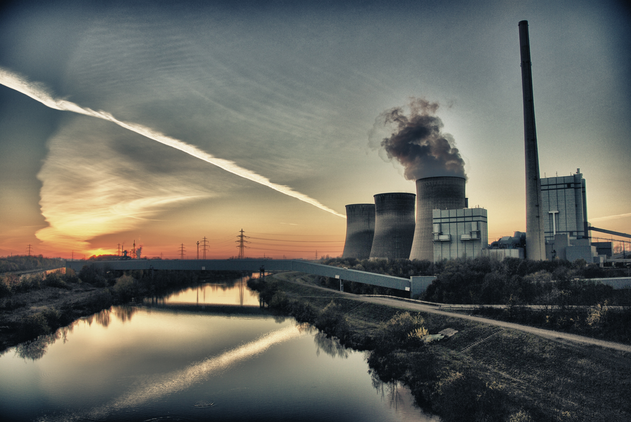 HDR Kraftwerk Datteln-Hamm Kanal.