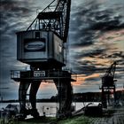 HDR Kran Hafen  Wesel