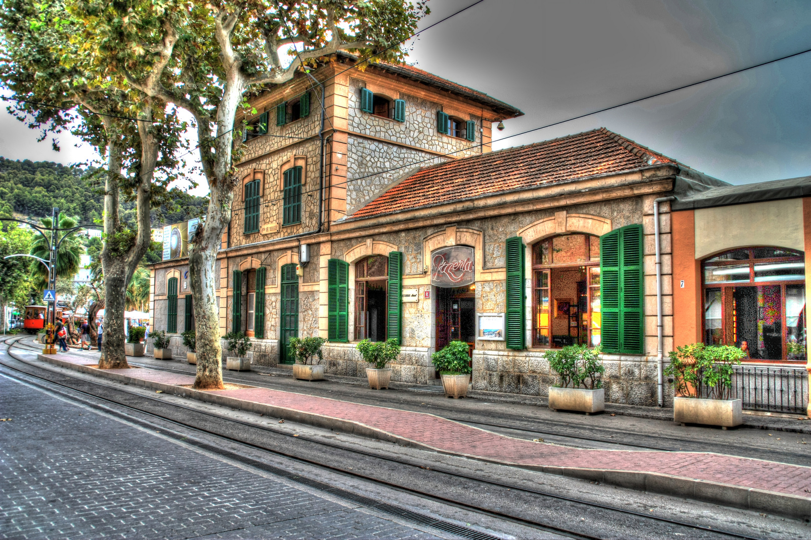 HDR Mallorca 2014-Bahnhof-Port de Soller