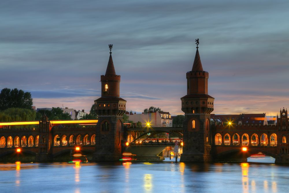 HDR Oberbaumbrücke in Berlin