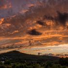 HDR Panorama vom Sonnenuntergang beim Siebengebirge