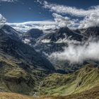 HDR-Panorama von der Großglockner Hochalpenstraße in den Alpen Österreichs