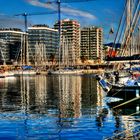 HDR puerto de Badalona (Barcelona)