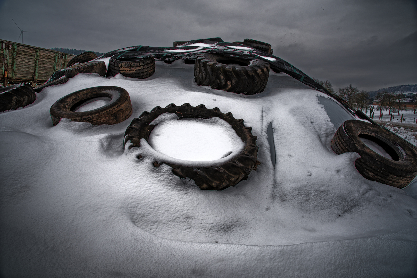 hdr reifen im schnee