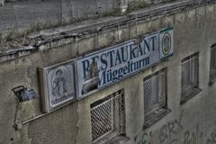 HDR | Restaurantschild am Müggelturm