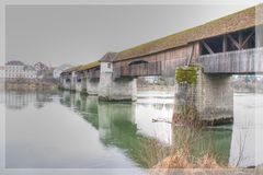 HDR Rheinbrücke Bad Säckingen Nordansicht