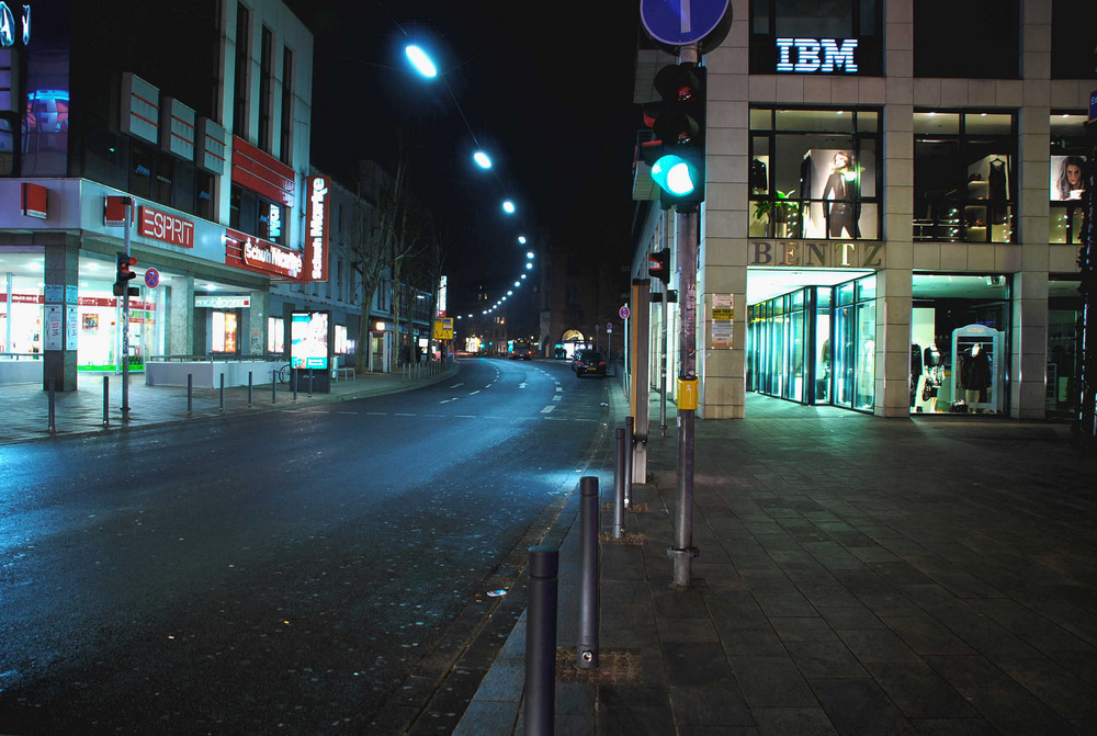 HDR-Saarbrücken Innenstadt bei Nacht