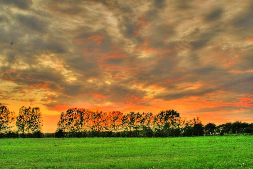 HDR Sonnenuntergang an der Ostsee 2009