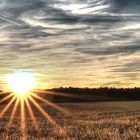 HDR Sonnenuntergang im Herbst