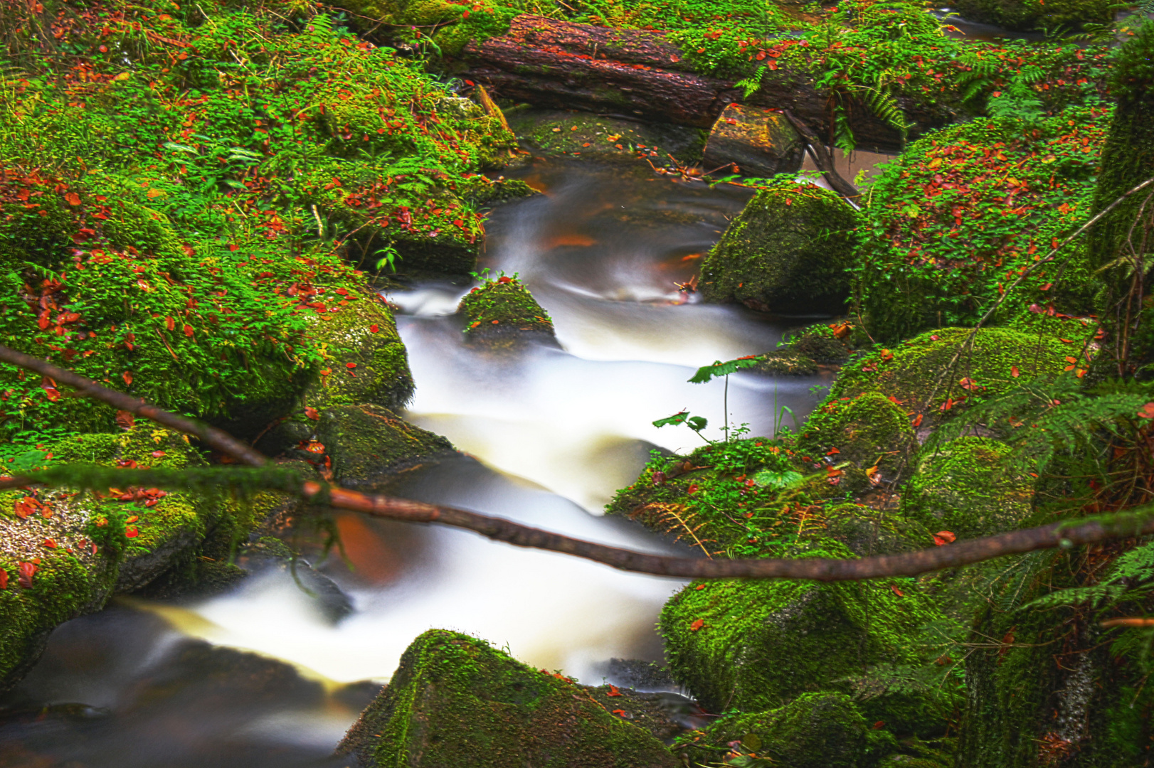 HDR-Versuch eines Bachlaufs im Nordschwarzwald bei Bad Herrenalb