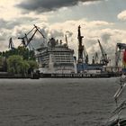 hdr vom hamburger hafen