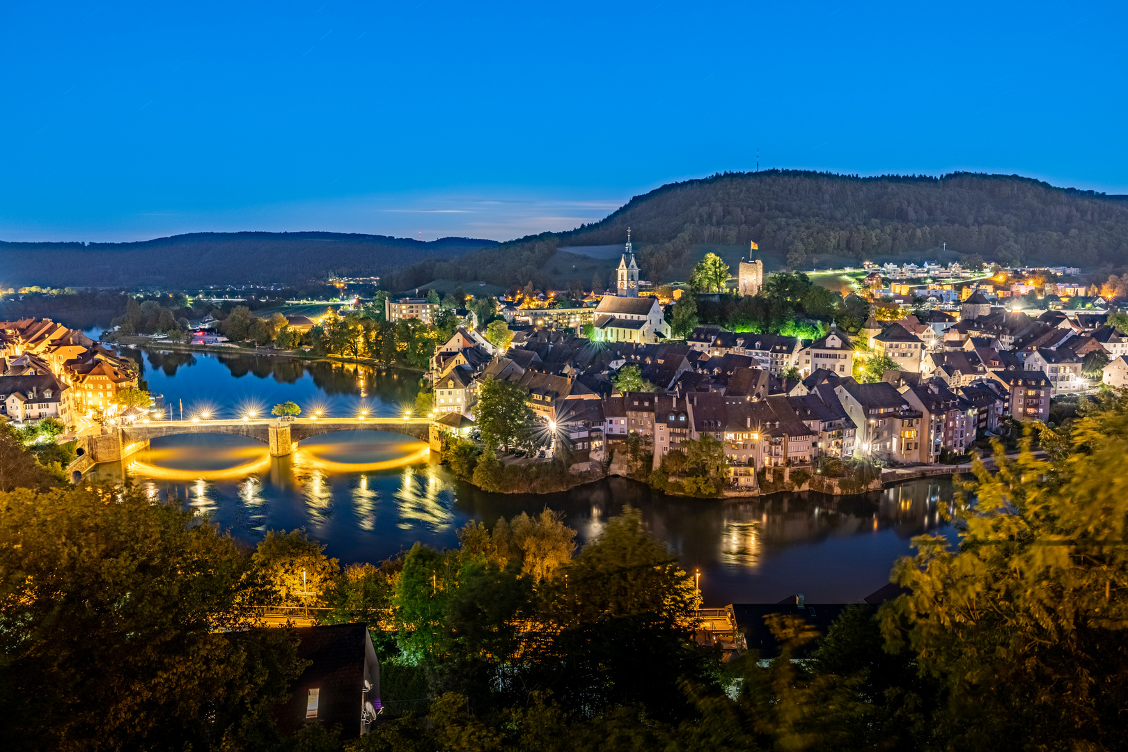 HDR von Lauenburg zur Blauen Stunde