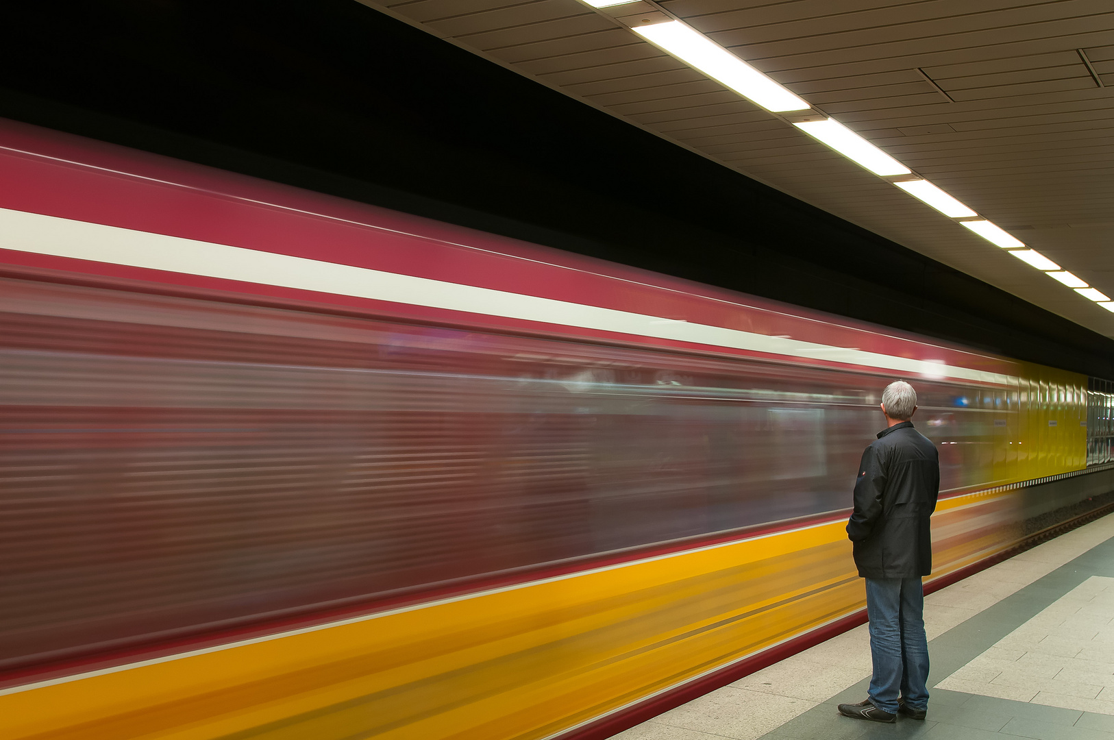 He missed the train