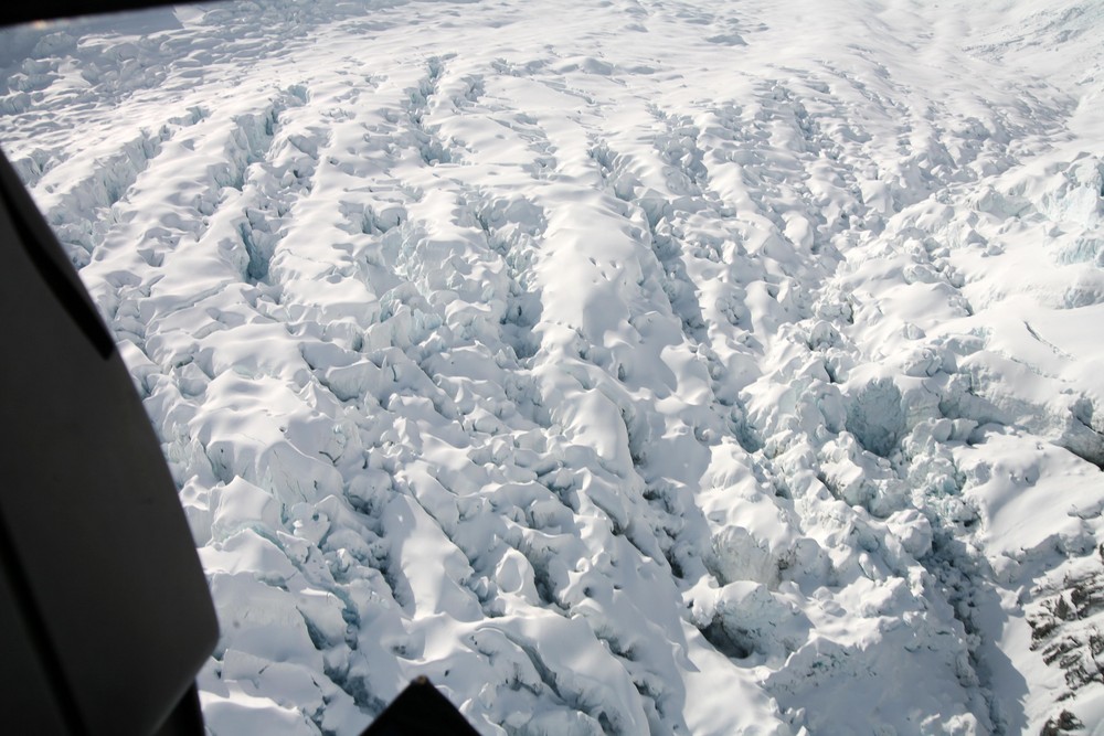 heading down over glazier