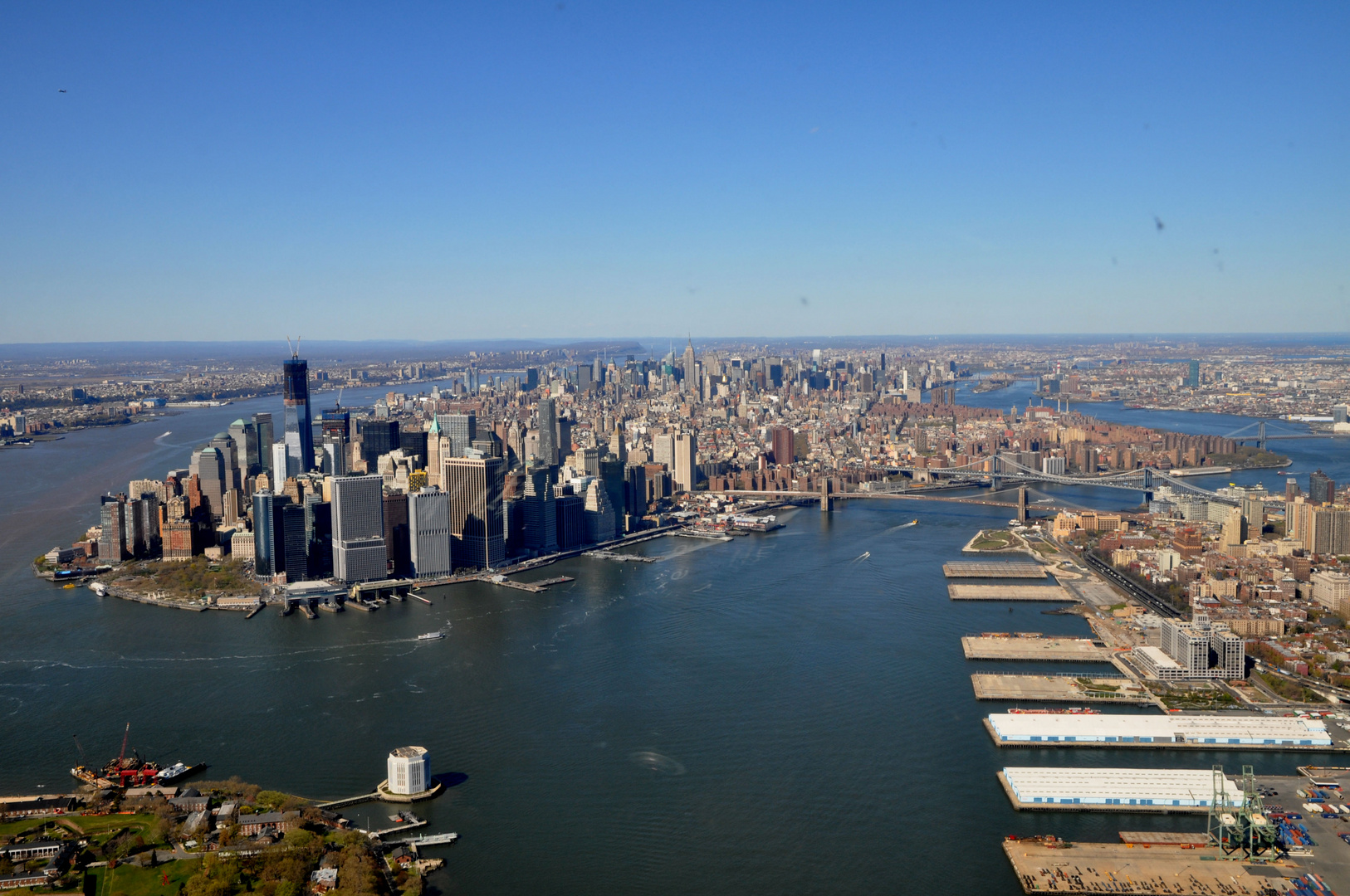 Heading up the East River