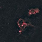 Heart and Soul with Double Cluster h and Chi Perseii - Widefield