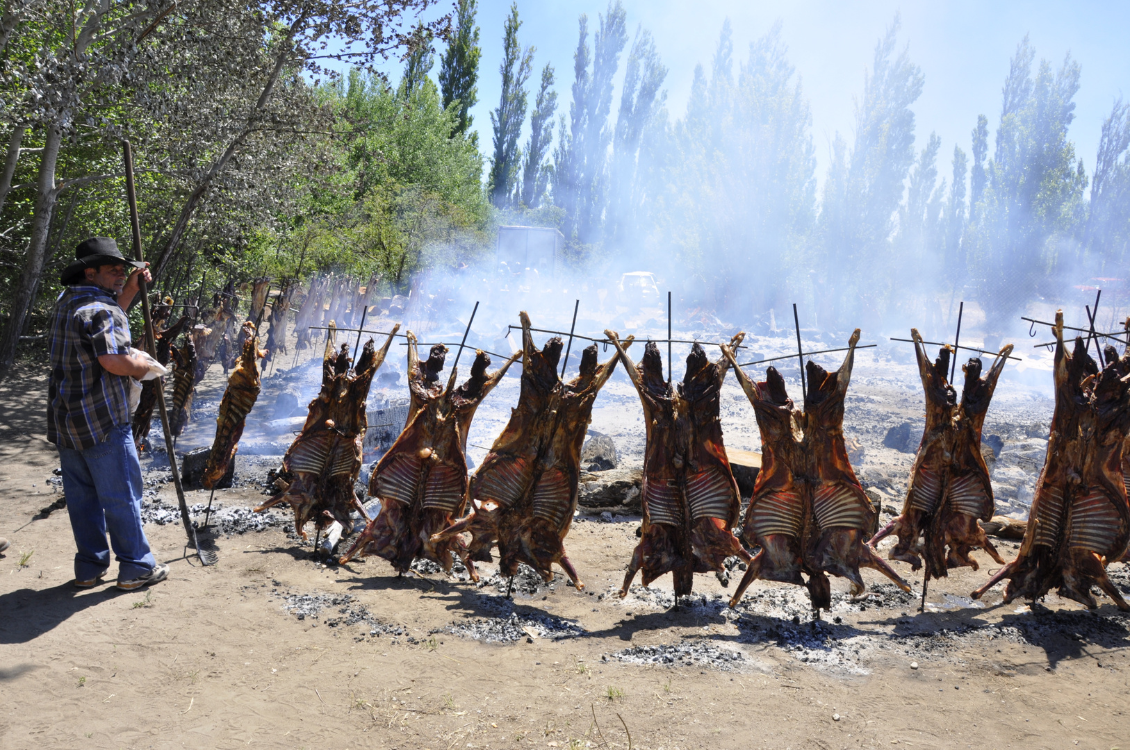 Heat up the asado!