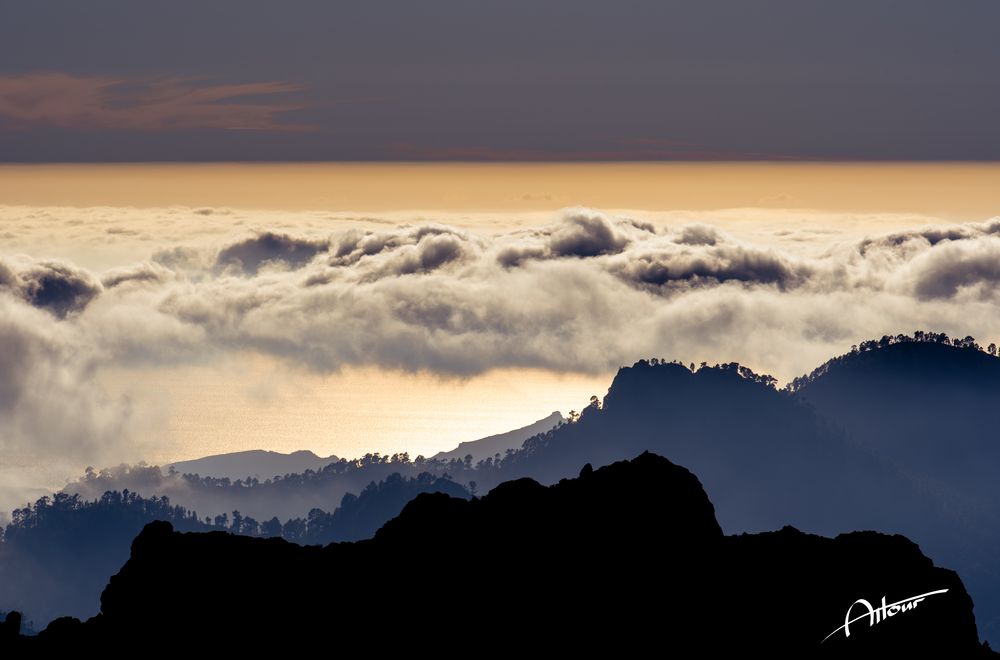 Heaven sea and mountain touch......