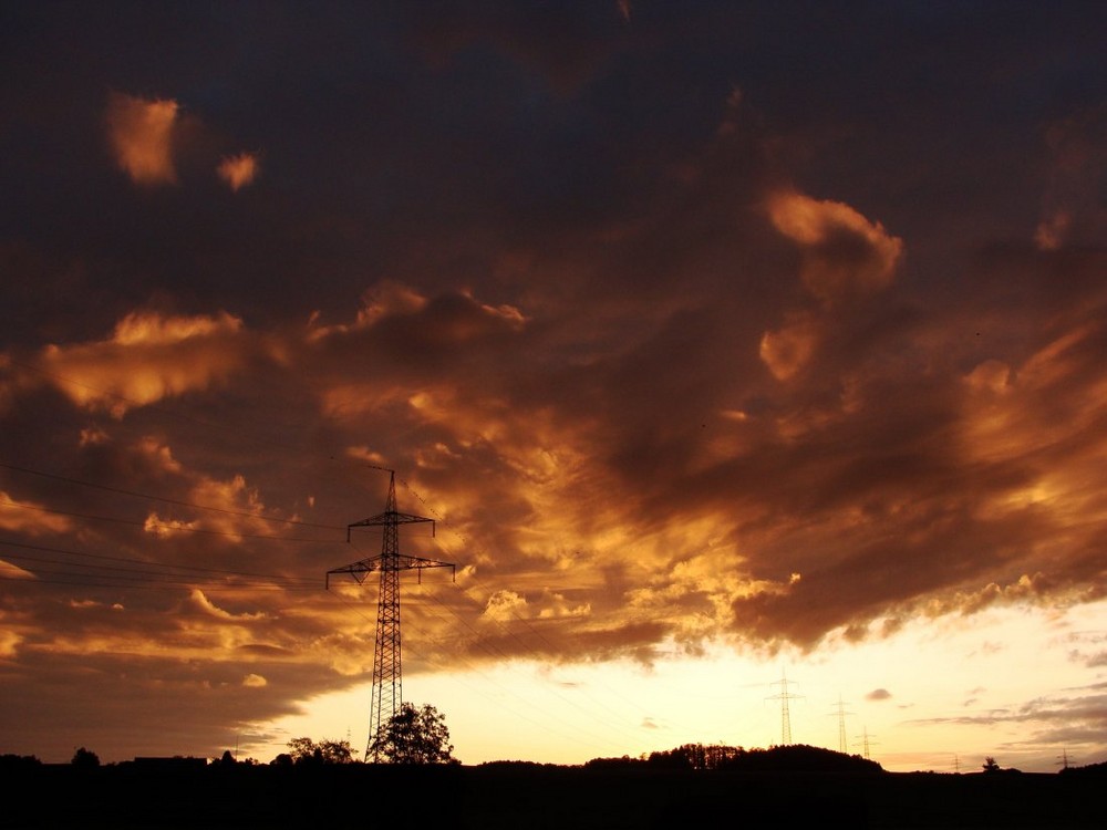 "Heaven´s burning - Brennender Himmel" Aßlinger Filze, 06.09.2009