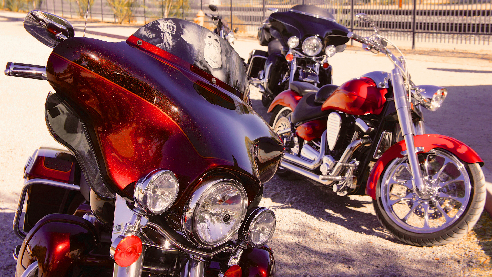 Heavy bikes at Kelso Depot