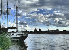 Heavy clouds over Mainz