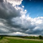 Heavy clouds over Viscri