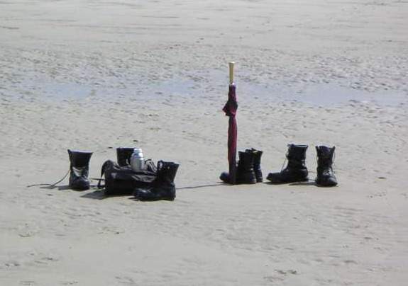 Heavy Metal am Strand