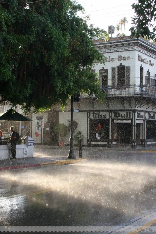 heavy rainfall on Key West...