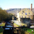 Hebden Bridge work on the canal.