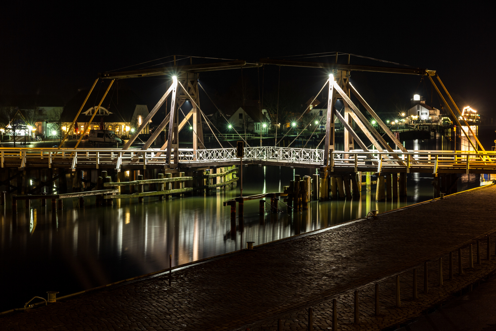 Hebebrücke in Greifswald-Wieck am Ryck