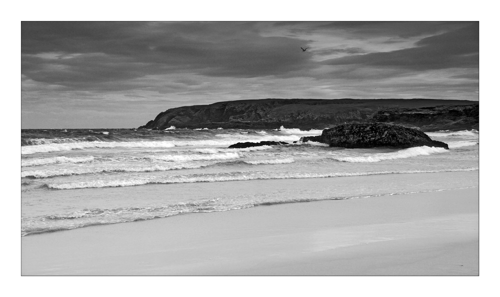 Hebridean Tour: Ness Beach 2 (bw)