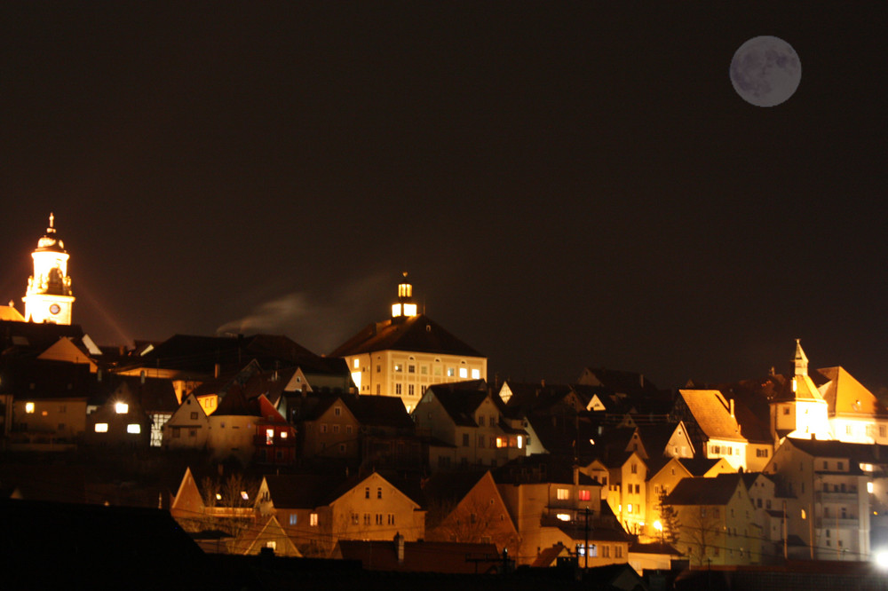 Hechingen bei Nacht