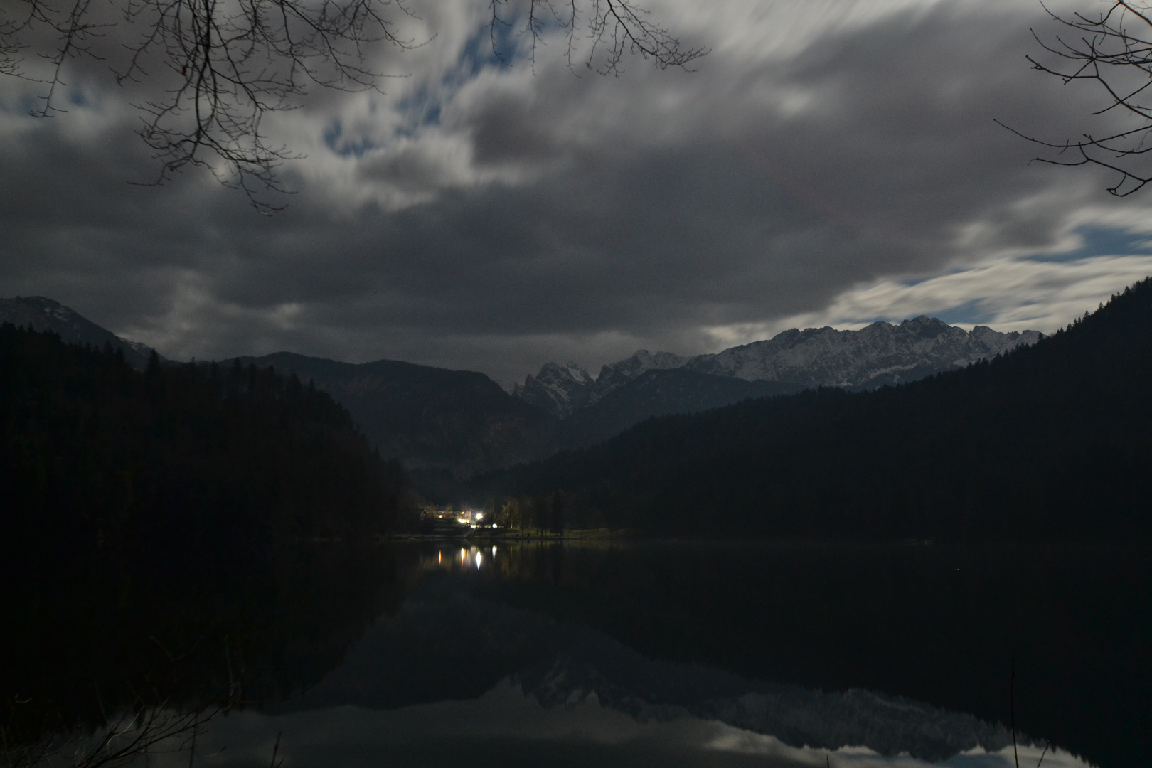 Hechtsee bei Vollmond