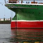 Heckansicht der Rickmer Rickmers