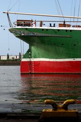 Heckansicht der Rickmer Rickmers