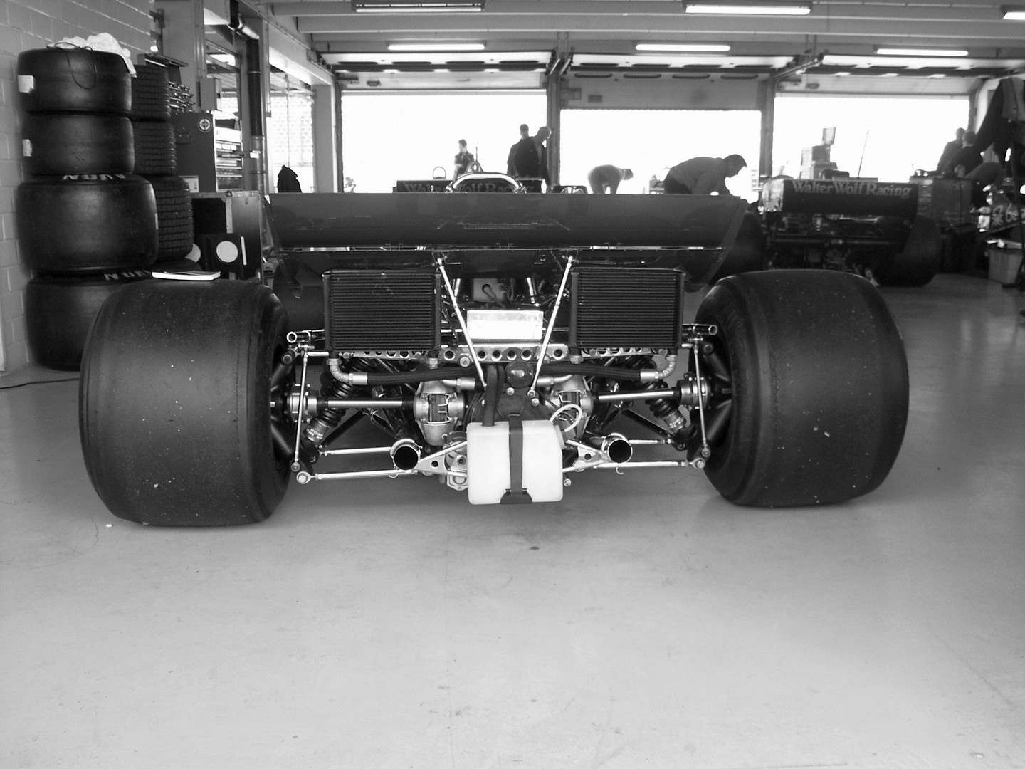 Heckansicht Tyrrell-Ford von Jackie Stewart