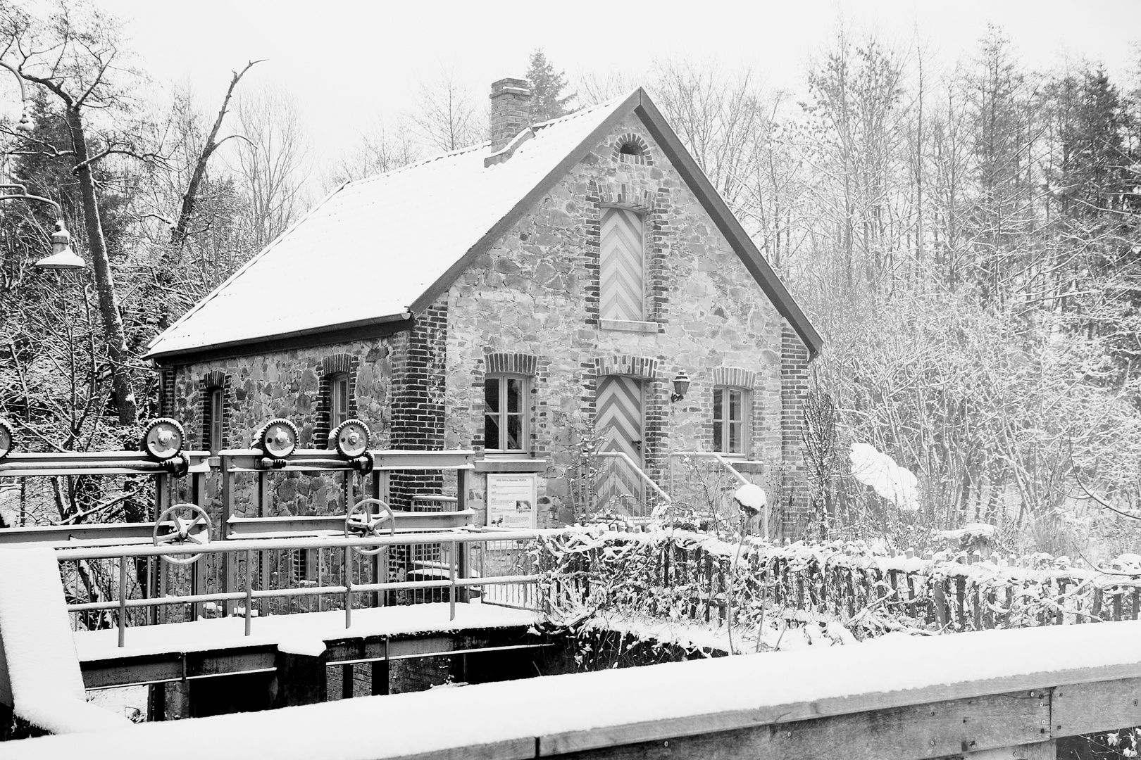 Heerser Mühle im Winter