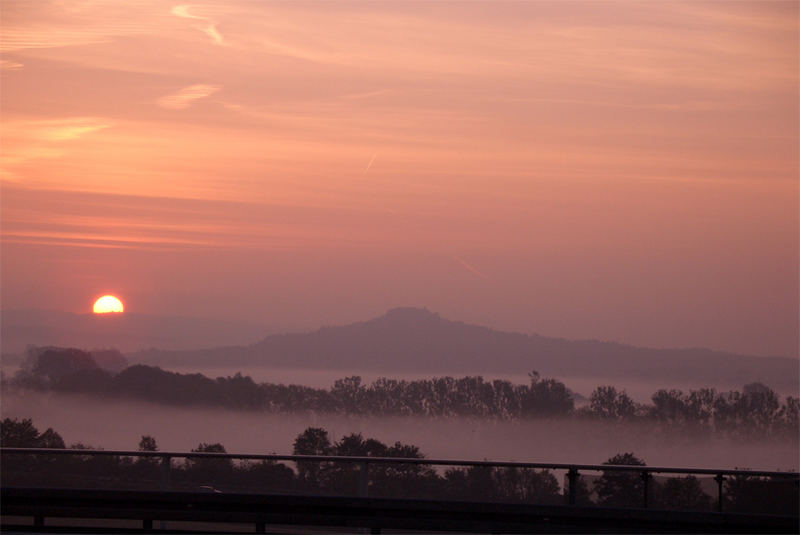 Hegau im Morgennebel