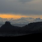 Hegau mit Alpenkette