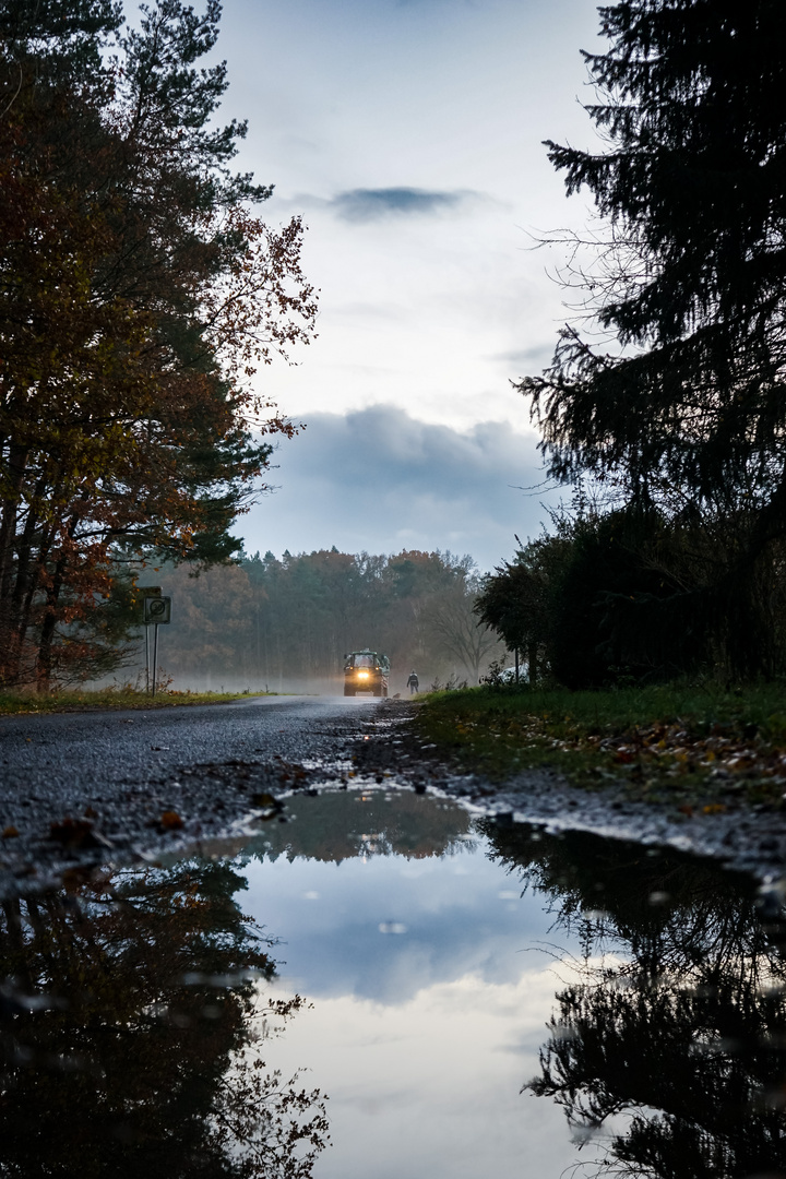 Heidebauern im Herbst