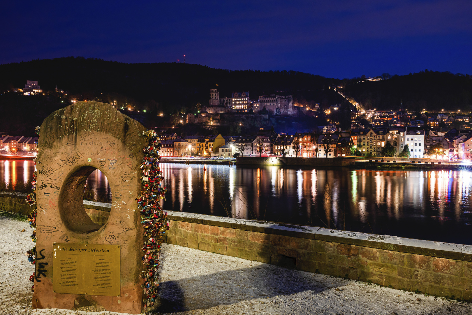 Heidelberg 2022 ohne die bekannte Schlossbeleuchtung