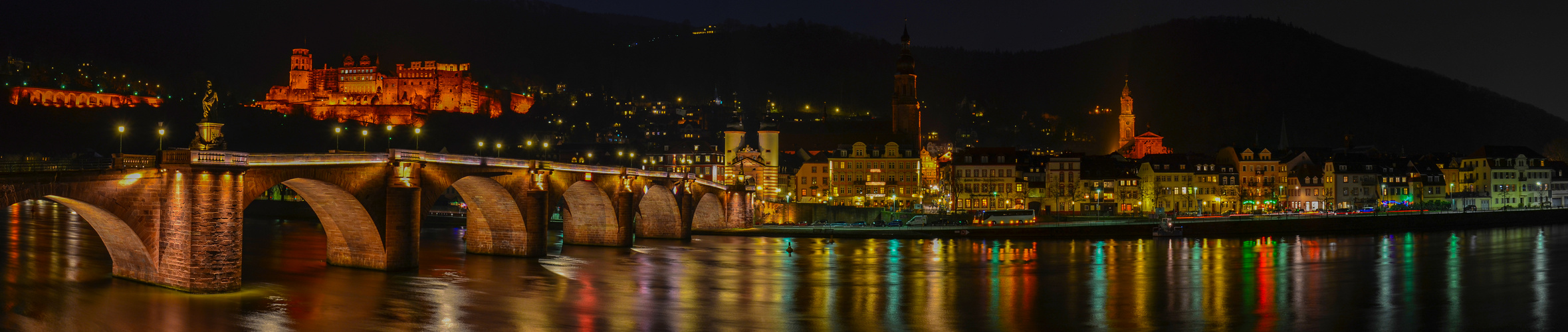 Heidelberg "Alte Brücke" nachts