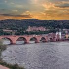 Heidelberg Alte Brücke und Schloß